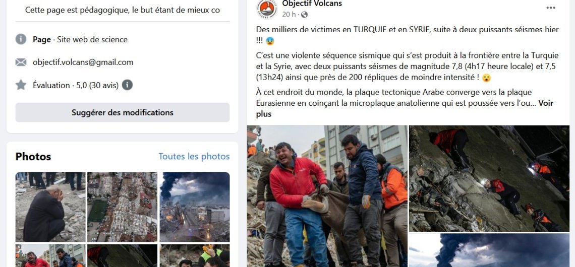 seisme Turquie Syrie Objectif volcans
