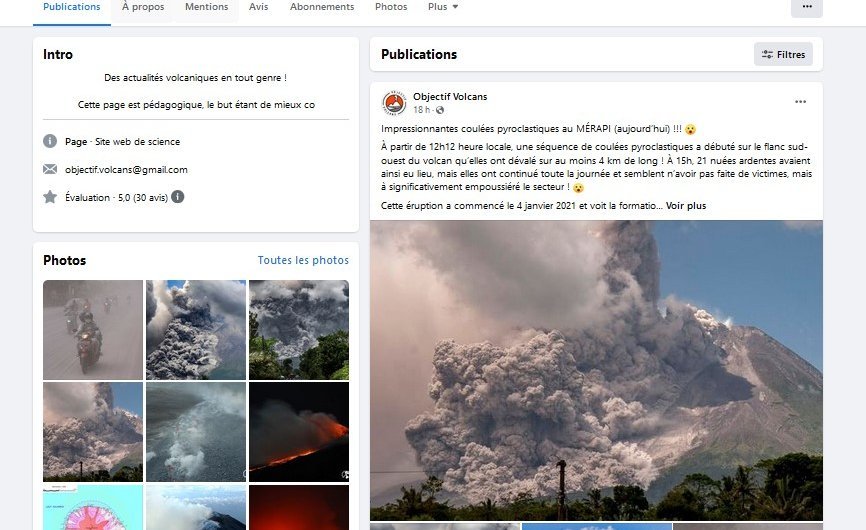 Eruption volcan Merapi Indonésie Objectif Volcans